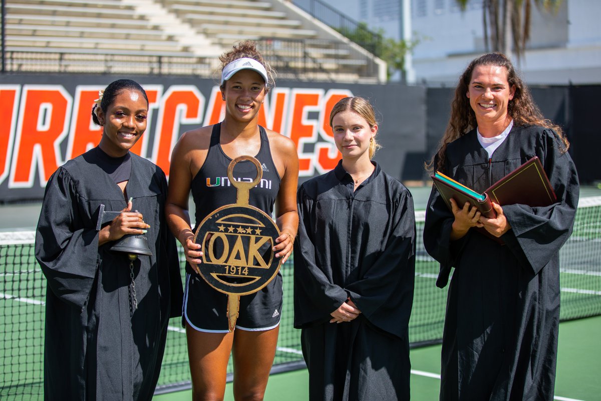 CanesWTennis's tweet photo. Thrilled to congratulate the newest member of the prestigious @ODK1914 Honor Society, our very own @DaeveniaA! https://t.co/lJHewfO22D