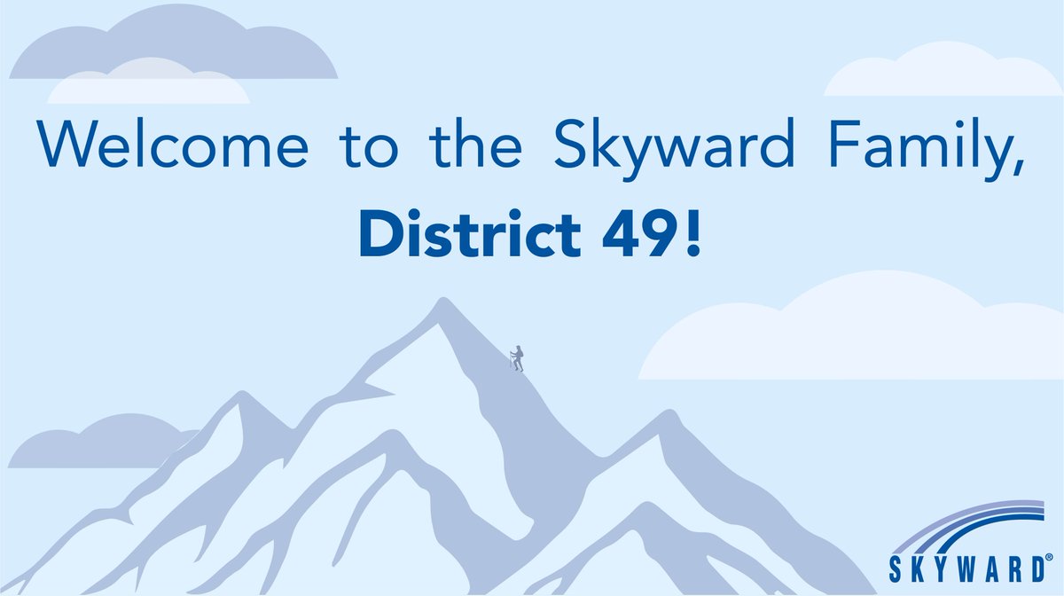 Skyward_Inc's tweet image. Colorado, here we come!

We're excited to welcome @District49 to the Skyward Family. Located in Peyton, Colorado, District 49 is the first public school district in the state to adopt Skyward solutions!

Learn more: skyward.com/discover/news-…