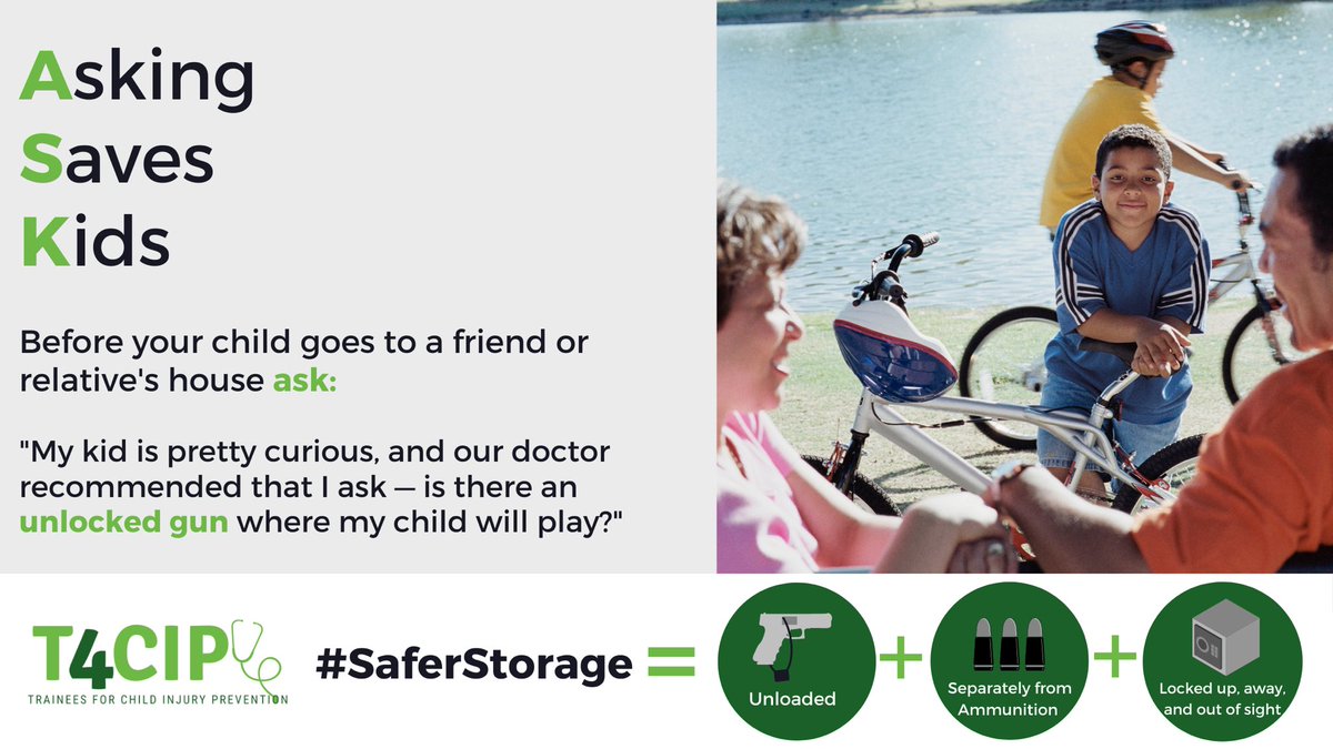 PrincyMD's tweet image. #SaferStorage of firearms saves lives.
 #PEM #T4CIP 
@CIRPatNCH @SafeKidsChicago @PreventChildInj