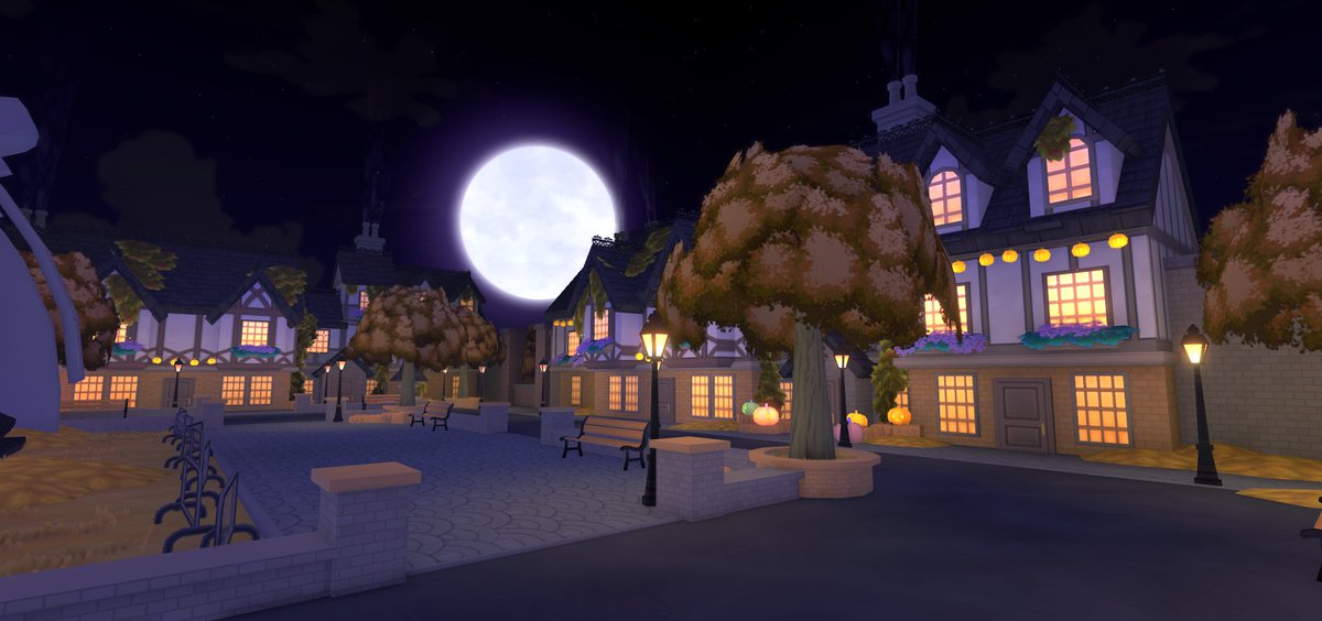 Catterpity's tweet photo. Low-poly stylised Halloween map update I made for Gacha Online.👻🍂 

#RobloxDev https://t.co/zVJnWEXaEL