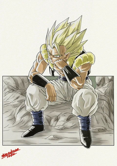 今度は
「余裕のスーパーゴジータ」😊

#ドラゴンボール #ドラゴンボールイラスト #スーパーゴジータ #ゴジータ #フュージョン #神速の鷹 