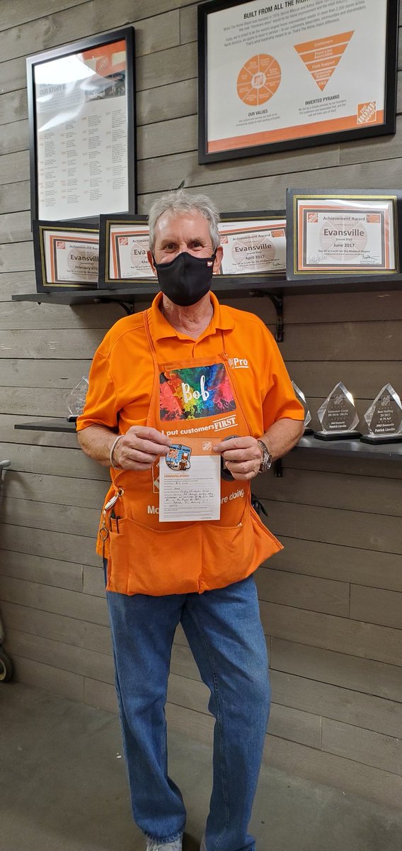 Awarding Bob with a Homer for driving Pro and paint sales.  #1 paint dept in the region!  Thank you Bob for all you do! <a href="/HomeDepotEast/">HomeDepot Evansville</a> <a href="/Linville2003/">Patrick Linville</a> <a href="/HDLutz/">Cameron Lutz</a> <a href="/jody_delicato/">Jody Delicato</a> <a href="/RobD250/">Rob Dyer</a> <a href="/john_l_gossett/">John Gossett</a> <a href="/JosephGHD2003/">Joseph Guidry</a> <a href="/Jessica_HD_2003/">Jessica Naylor</a>