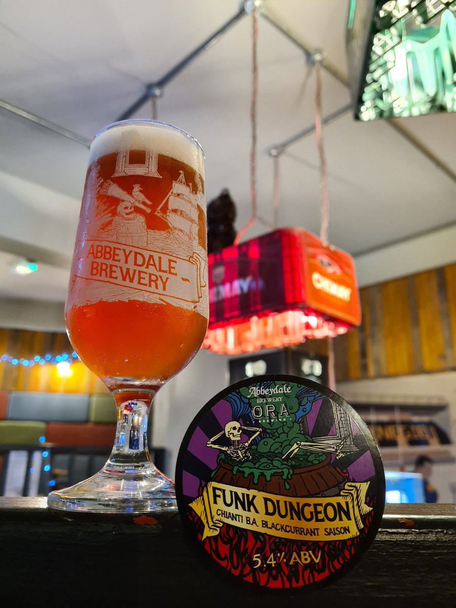 ArcadiaLeeds's tweet photo. Wonderful brew this @AbbeydaleFunk @orabrewing @AbbeydaleBeers ๐ท๐ท
Well worth the two year wait to get on the bar.
Cellar treats as promised in our lovely @pelliclemag article ๐
#FunkFest21 #FunkDungeon #Headingley https://t.co/sOuPHOHdE3