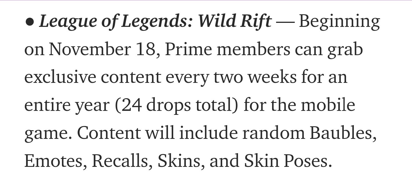 Azkaryan on X: Prime Gaming  Wild Rift Recompensa da Prime Gaming para o Wild  Rift de Novembro • Baú de skin aleatória * Ainda terá uma 2° recompensa  para novembro, são