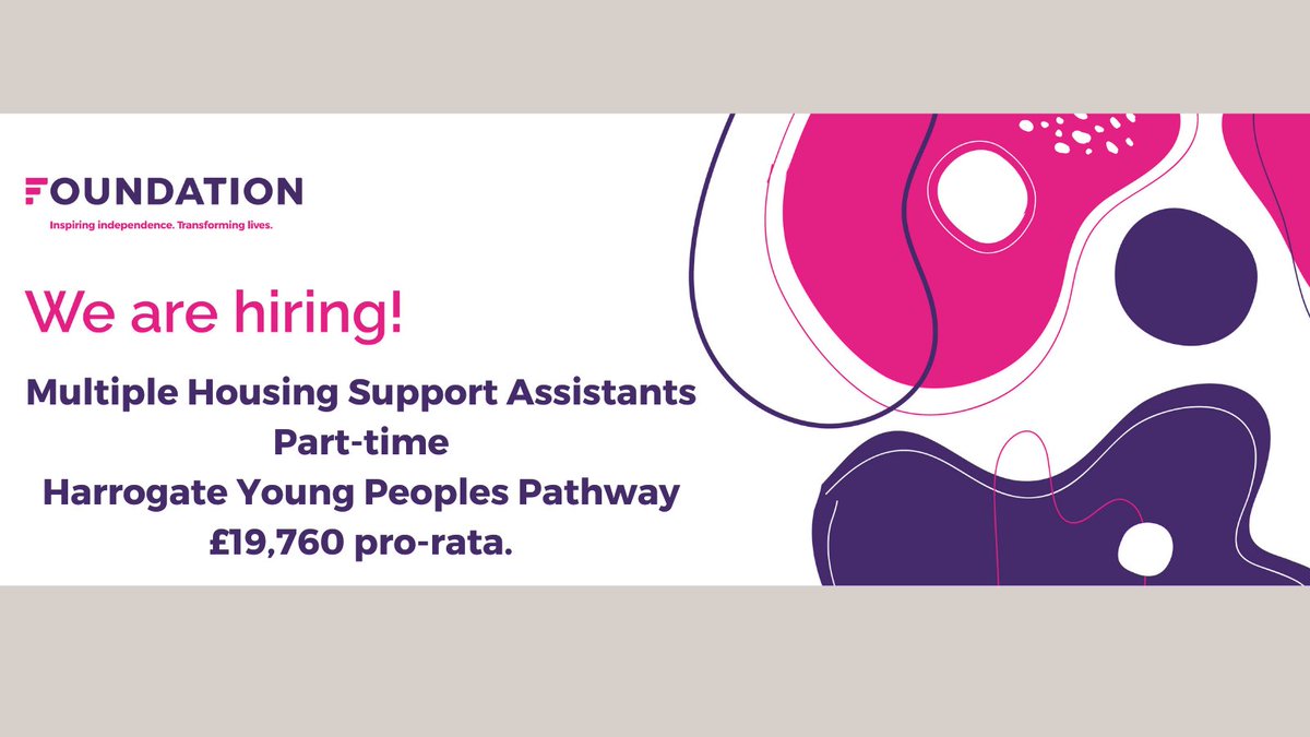 Would you like to use your skills and passion to help people who have experienced the criminal justice system to forge a positive independent and successful future?

inspirenorth.current-vacancies.com/Jobs/Advert/24…

#Harrogate #harrogatejobs #harrogaterecruitment #NorthYorkshire #thirdsectorjobs