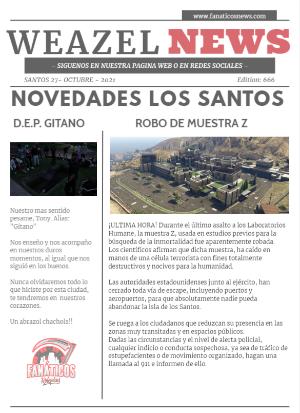 Fanaticos_RP's tweet photo. ¡Noticiario de última hora! https://t.co/QpHyRuvch6