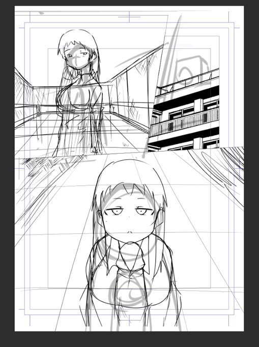 次回作のラフ兼下描き
しゃぶらせます 