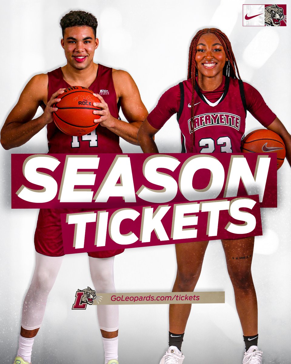 GoLeopards's tweet photo. We're excited to welcome our passionate fans back to Kirby this winter!

Season tickets for both @LafayetteMBB and @LafayetteWBB are now available.

🎟️ https://t.co/taIpCOIk5U https://t.co/YXigGkfRca