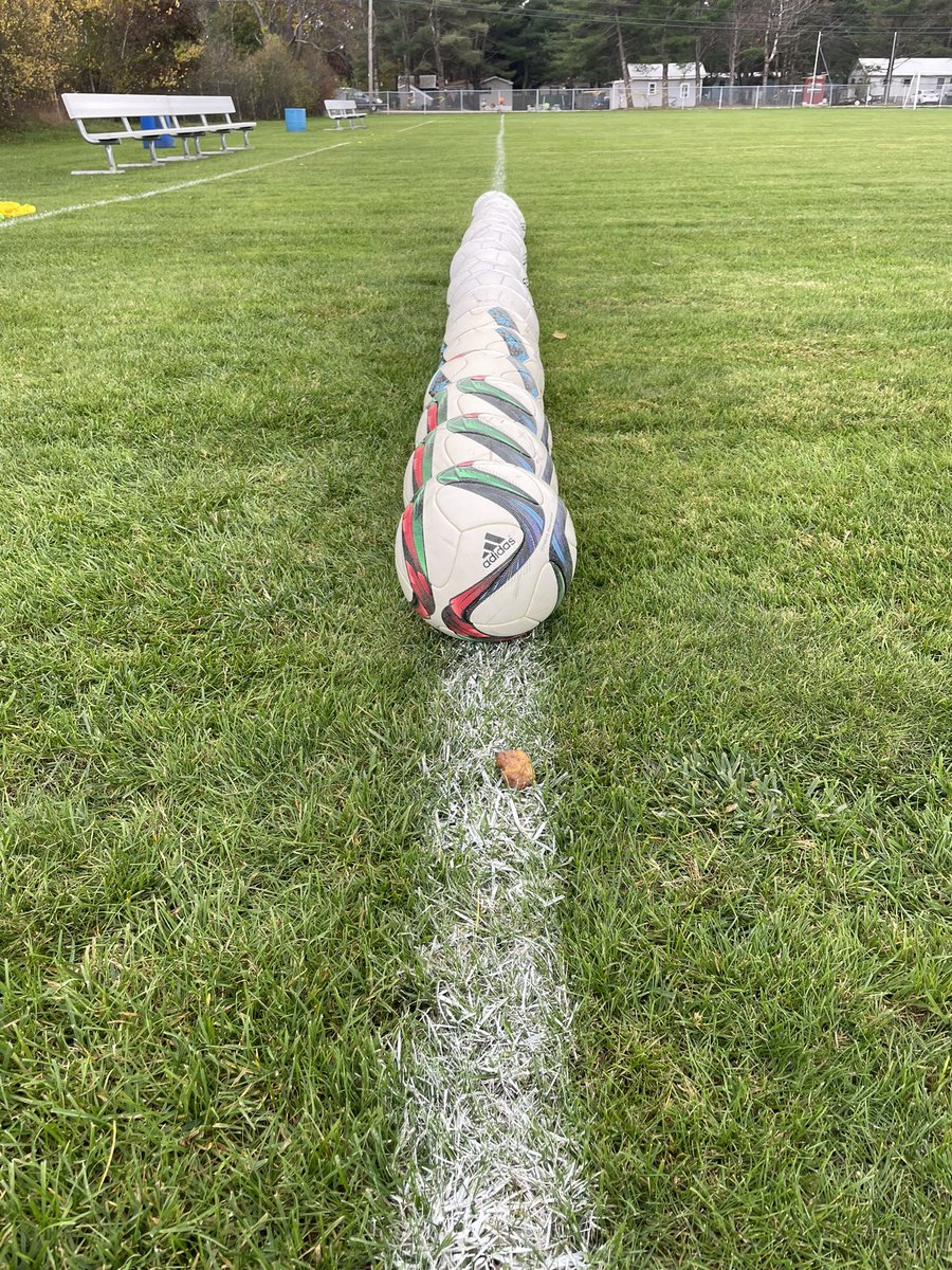 TiltonBVSoccer's tweet photo. The last time I will set up for a game at the Major Charles Tilton Fields. 🥺2:30 kickoff vs Brewster. - Coach Ruggles https://t.co/PiP26Fy2Pg