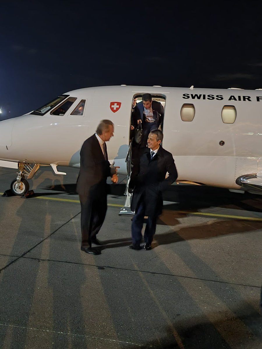SwissUA's tweet image. Wheels down in Odesa!🇨🇭Vice President and Head of @SwissMFA Ignazio Cassis @ignaziocassis has just landed in Odesa! Warm welcome from the Governor of the Odesa region Serhiy Hrynevetskyi and @MFA_Ukraine
 
#UkraineSwitzerland
#UkraineReformConference