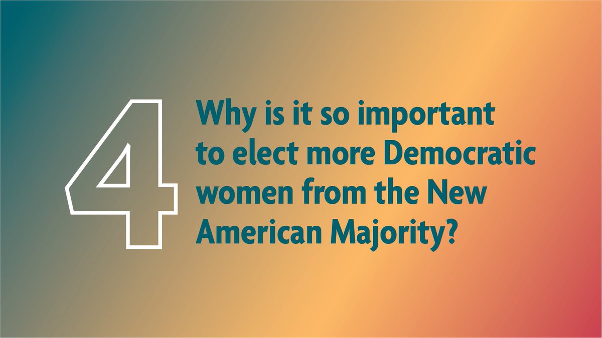 EmergeAmerica's tweet photo. Q4: Why is it so important to elect more Democratic women from the New American Majority? #SayNAM https://t.co/FfDxXd0XEB