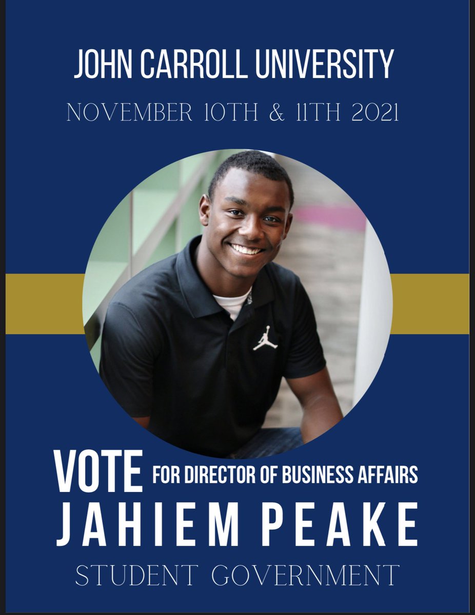 I’m running to be Director of Business Affairs for JSG. As a member of the JCSG, I will ensure that all the values and needs of the student body are represented by making sure that all issues are being addressed and creating change that will benefit the entire JCU community.
