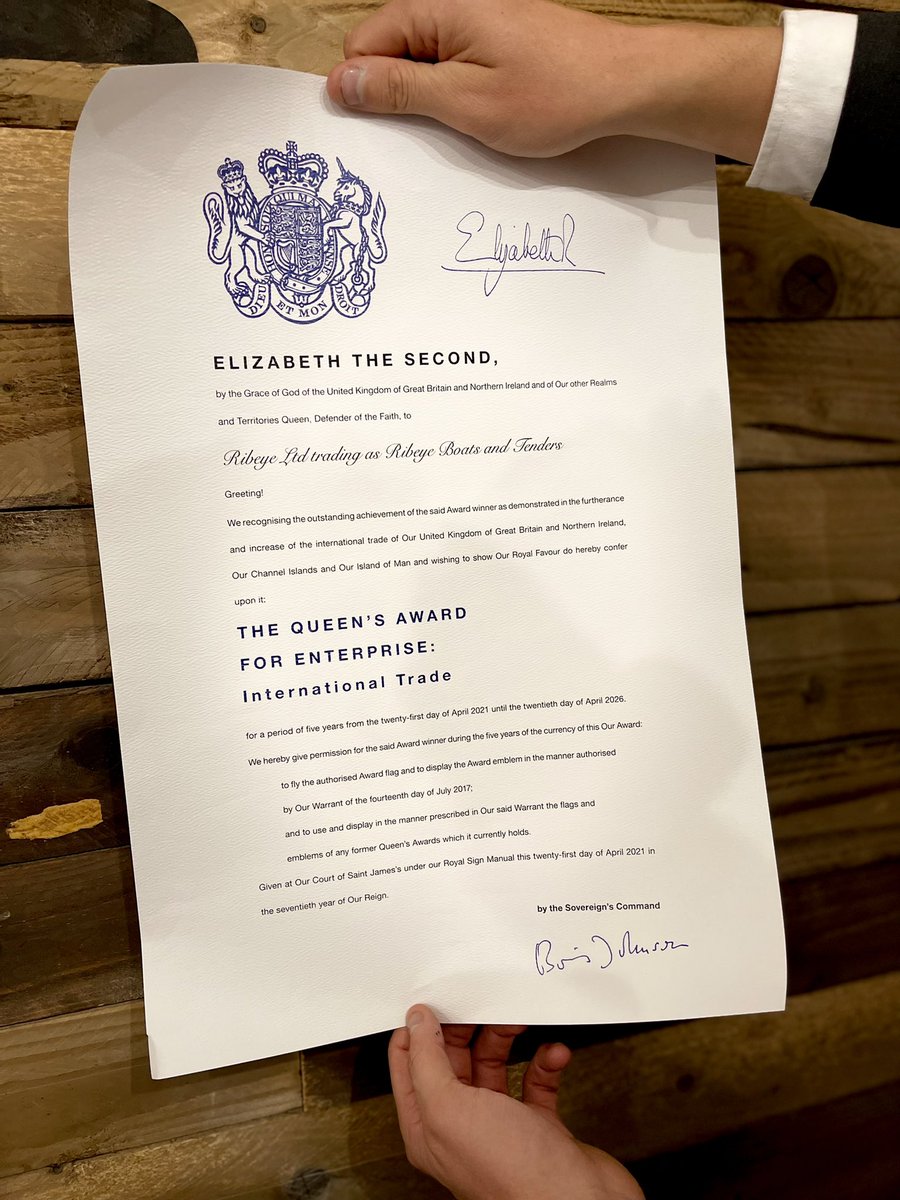 RibeyeLtd's tweet photo. Today we celebrated a proud milestone with our fantastic staff, supporters, friends, and family as the @LLofDevon presented us with the most prestigious business award in the country, @TheQueensAwards. 

A real testament to our talented team and loyal Ribeye community. 🏆🇬🇧🙏🏻 https://t.co/a5PNqsohgI