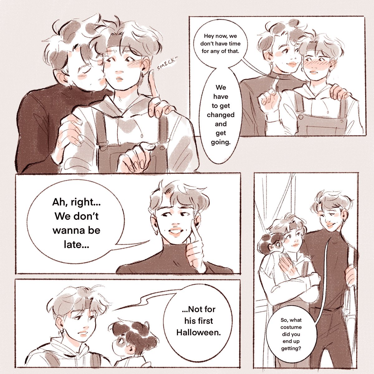 ✨Candy Corn✨ A Spooky Namgi Dads Comic 🧡💛🤍 [Part 1/8] 