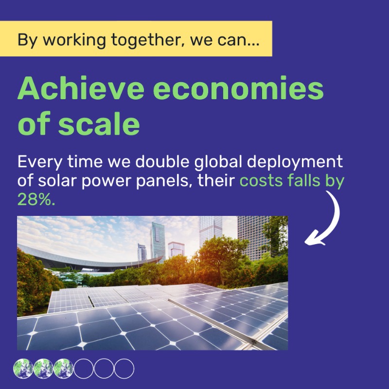 COP26's tweet photo. Why is stronger international collaboration required to achieve net zero emissions 👇

#COP26 | #TogetherForOurPlanet