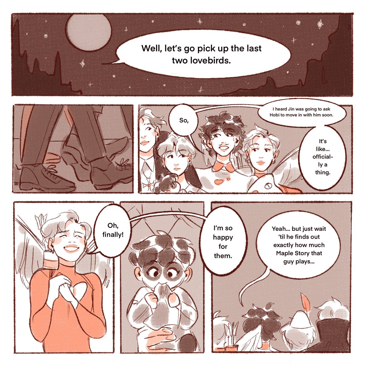 ✨Candy Corn✨ A Spooky Namgi Dads Comic 🧡💛🤍 [Part 2/8] 