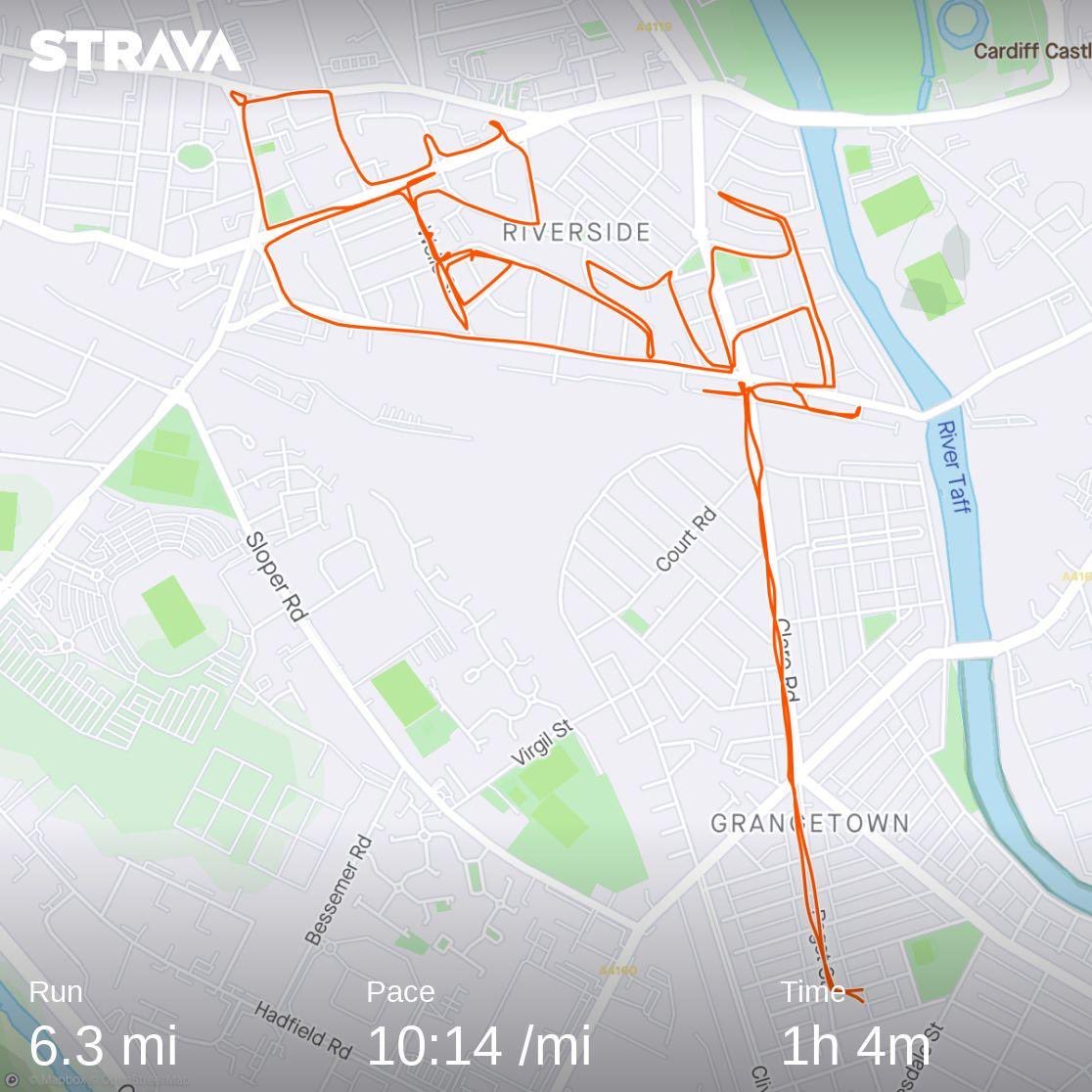RevFrEdward's tweet image. 3 streets left to go until I’ve finished Riverside @CityStrides. Does anyone know the dedication of the former church on Wells Street? I presume it was in the Parish of Canton St John? @CantonAnglican @LlandaffDio #running #heatmapping
