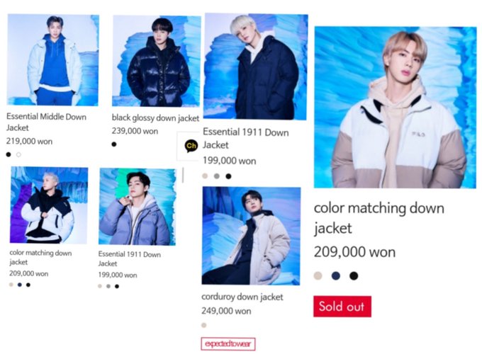 Sold out king: BTS Jin the first to sell out his jacket in the FILA Winter  Collection