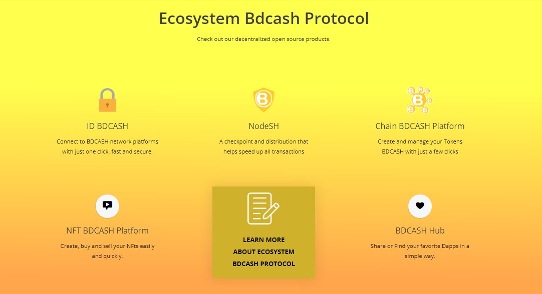 BdcashProtocol's tweet photo. That post our update and the possibility of creating smart contracts in our network, we will have several utilities from creating a play-to-earn game to creating tokens, that's right, it's new on top of new, stay tuned!
#bdcash #bdcash_protocol #CryptoNews #btc #ETH #BNB #TRX https://t.co/uWebwbjHF2