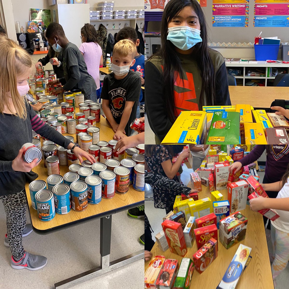 MsHorsman's tweet photo. #mathinmotion @StGregoryRCSD ⚡️collecting data &amp; categorizing items for our community service project ⚡️ #crosscurricular #handson @Little_Red74 @RCSD_No81 https://t.co/Z35Pp1rMKH