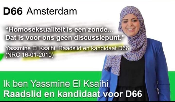 @SigridKaag @Fonda_Sahla Dat is dus waar #D66 voor staat: Omvolking Islamisering homo en vrouwenonderukking. Nog even ter herinnering voor de D66 stemmers: