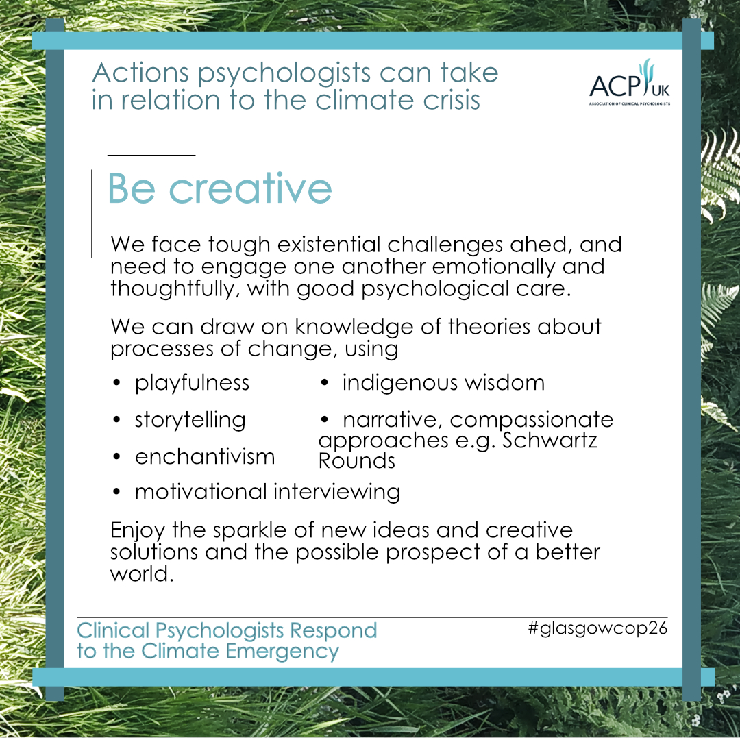 UK_ACP's tweet photo. Day 27. Be creative, e.g. @XRPsychologists' use of enchantivism: real accounts of hopes/fears for giving birth transformed to poems about our possible post #COP26 world https://t.co/SiR6iBZXqi #ACPCOP https://t.co/xWzf0sjDxH