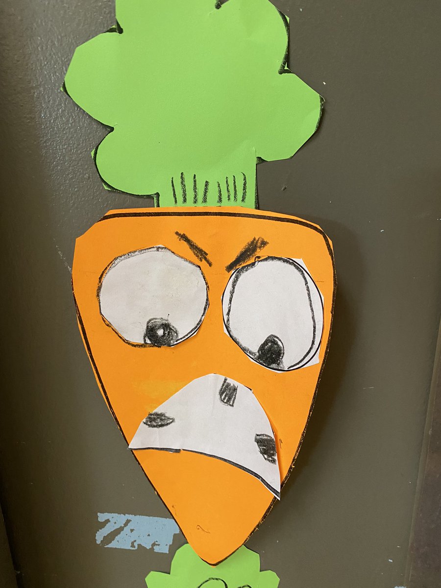showyoulearn's tweet photo. After reading the Creepy Carrots story our friends made their own creepy carrots! LOL they are hilarious 🤣 What à great job they did 🧡🥕 with Halloween around the corner it’s fun to read those Finn stories. @GEDSB @mlle_bailey #Halloween #funnystory #beautifulcraft https://t.co/ckmxByaPXA