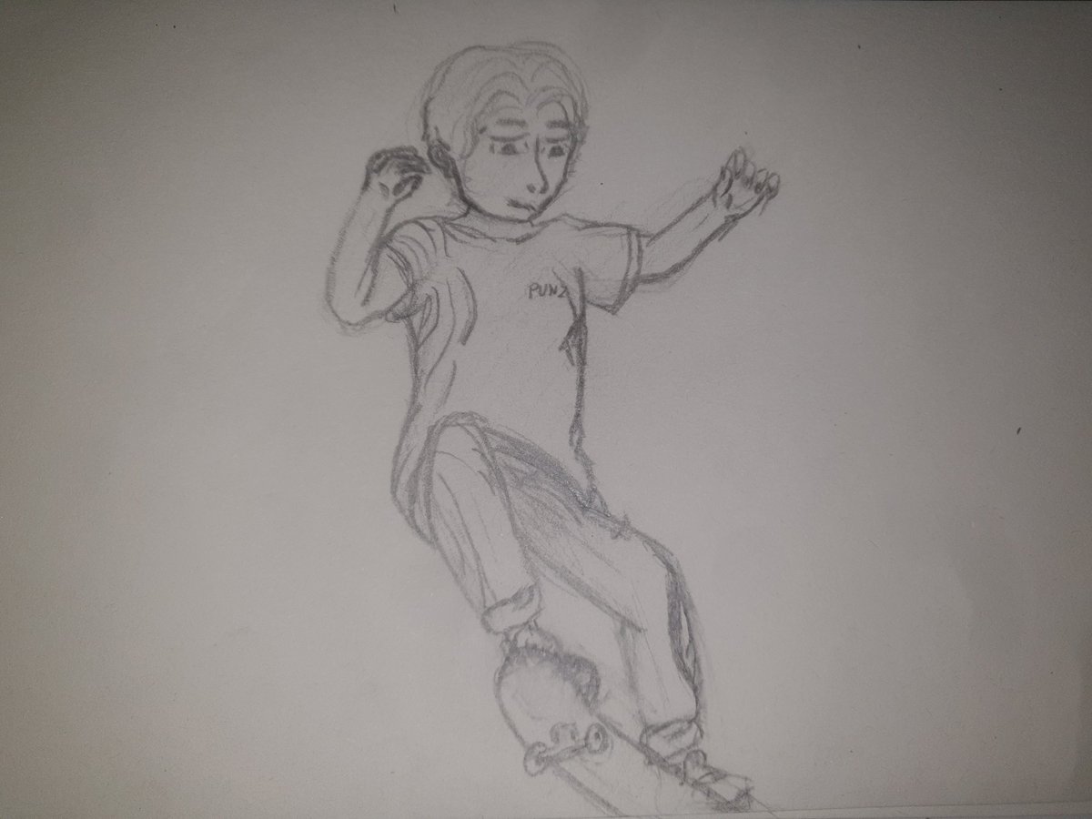 it's me! with the day 2 prompt "skateboard" :D #punzfanart #punztober