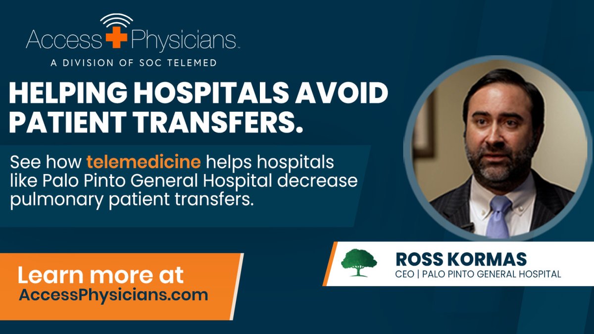See how Palo Pinto General Hospital in Texas reduced pulmonary patient transfers working with Access Physicians their team of specialists. Reducing Patient Transfers accessphysicians.com/pulmonary-and-…