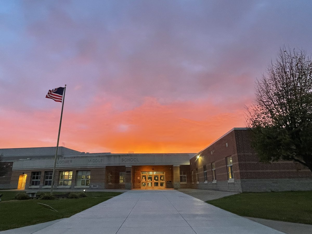 Quite the view this morning at  <a href="/bloomersd/">Bloomer School District</a> middle!