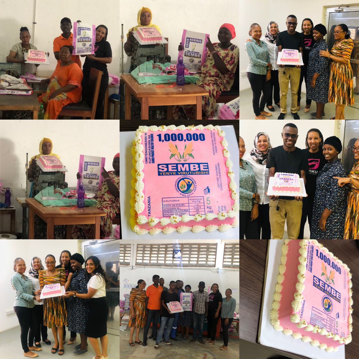 We printed our 1 millionth bag today🎉. Bag sales are key to our mission as the margins cover the cost of the #nutrients that our mills add to their flour so they don't have to charge extra for fortified flour &amp; vulnerable families get affordable access to nutritious food! 
#sdg2