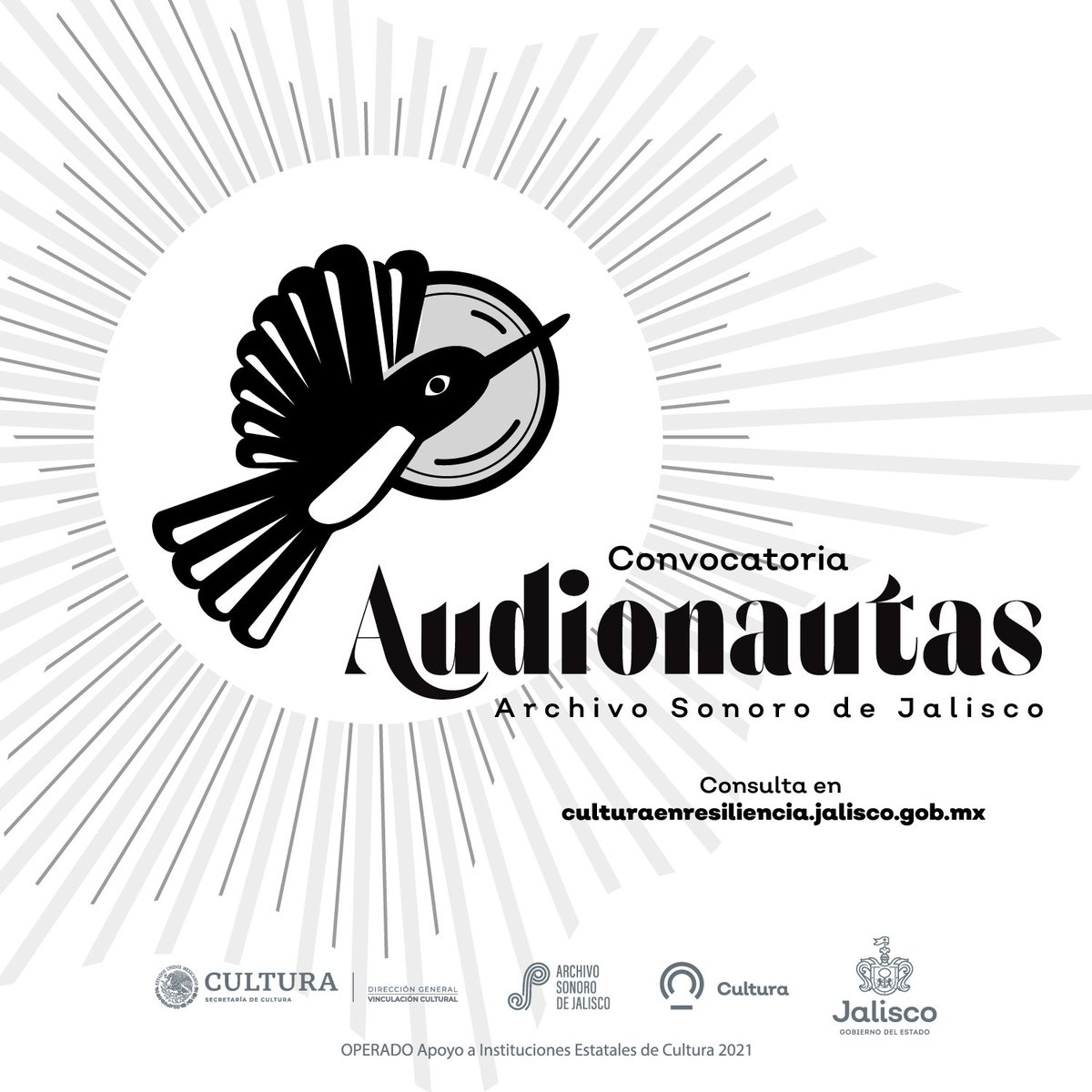 CulturaJalisco's tweet photo. #Audionautas es un programa que invita al desarrollo de proyectos que alimenten el Archivo Sonoro de Jalisco.
Tienes hasta el 8 de noviembre para participar en esta convocatoria. Consulta las bases aquí:
https://t.co/DnPQEVGyJD https://t.co/317go8txSe