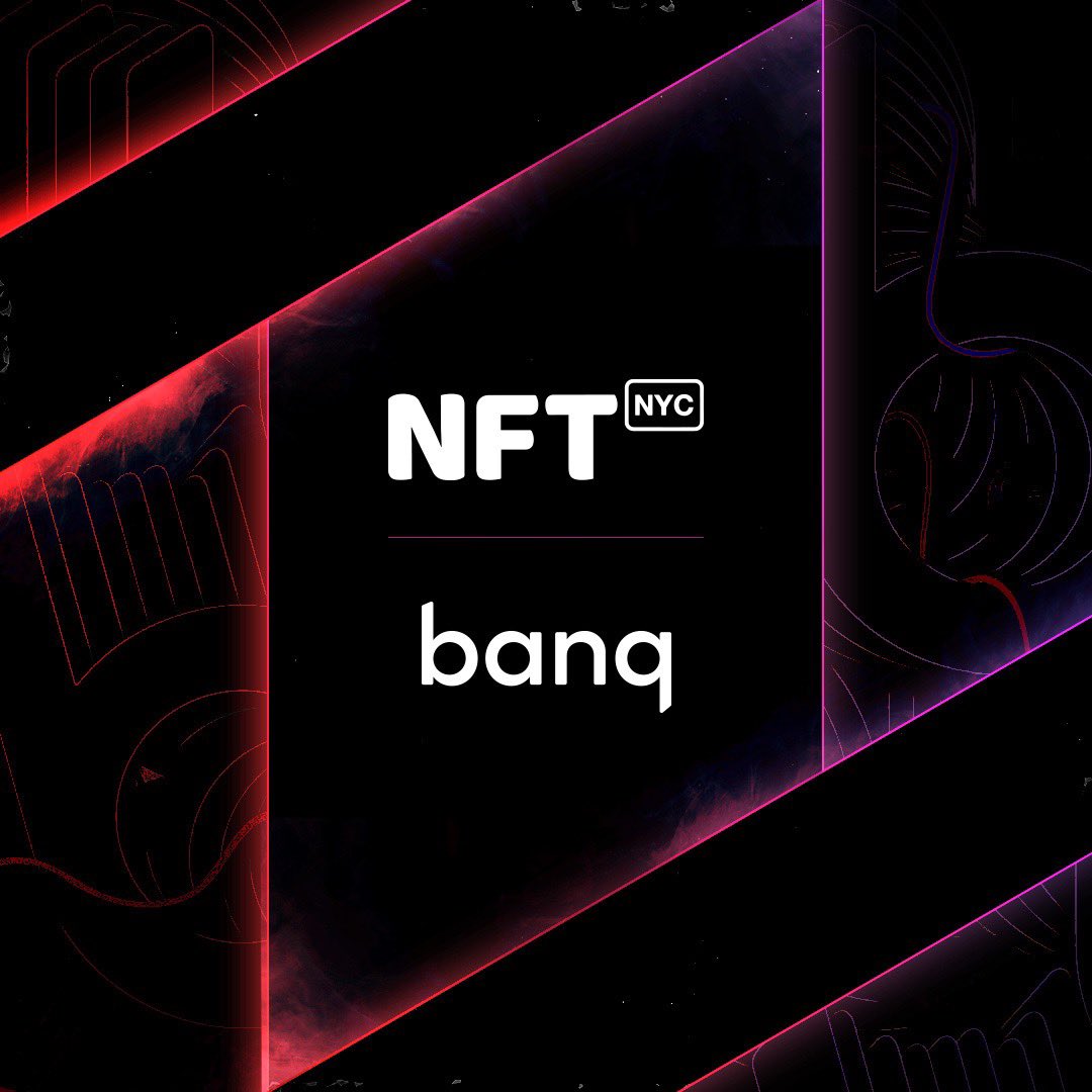 MyBanq's tweet photo. Going to NFT NYC? Be sure to stop by our demo table and see what banq is all about 🎉 https://t.co/l03jMKYJuz