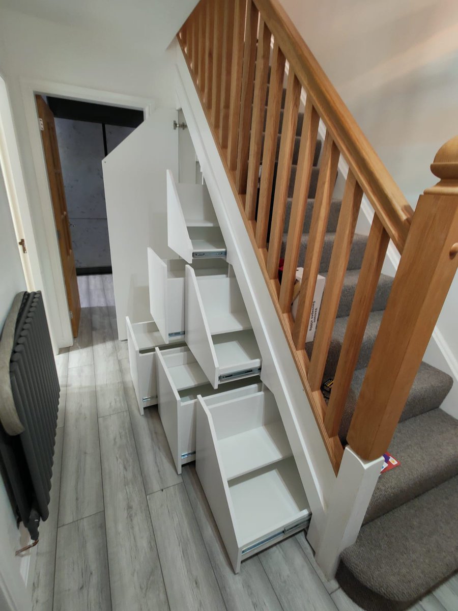 StairsStorage's tweet photo. https://t.co/HlvPyPY3Lg push to open #shoedrawers / #storagedrawers with coat storage cupboard / pull out coat rail installed in #sandbach #sandbachlife #cheshire #cheshirelife #cheshiremums #cheshirebusiness #Understairsstorage #storage #stairs #stairsstorage #understairstorage https://t.co/78wIfbk3VX