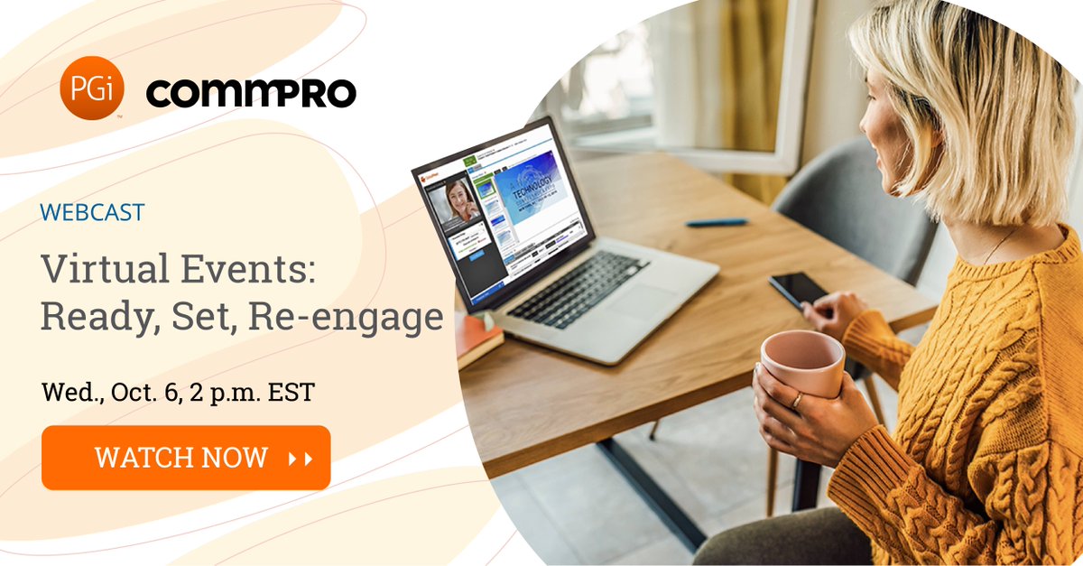 PGi (@pgi) on Twitter photo Planning corporate events in a post-pandemic world can be challenging. We break down the important tactics and messages to keep your attendees engaged. Learn this and more in our on-demand webinar with <a href="/commPRObiz/">CommPRO.biz</a> >> bit.ly/3lRtz8g #VirtualEvents Planning corporate events in a post-pandemic world can be challenging. We break down the important tactics and messages to keep your attendees engaged. Learn this and more in our on-demand webinar with <a href="/commPRObiz/">CommPRO.biz</a> >> bit.ly/3lRtz8g #VirtualEvents