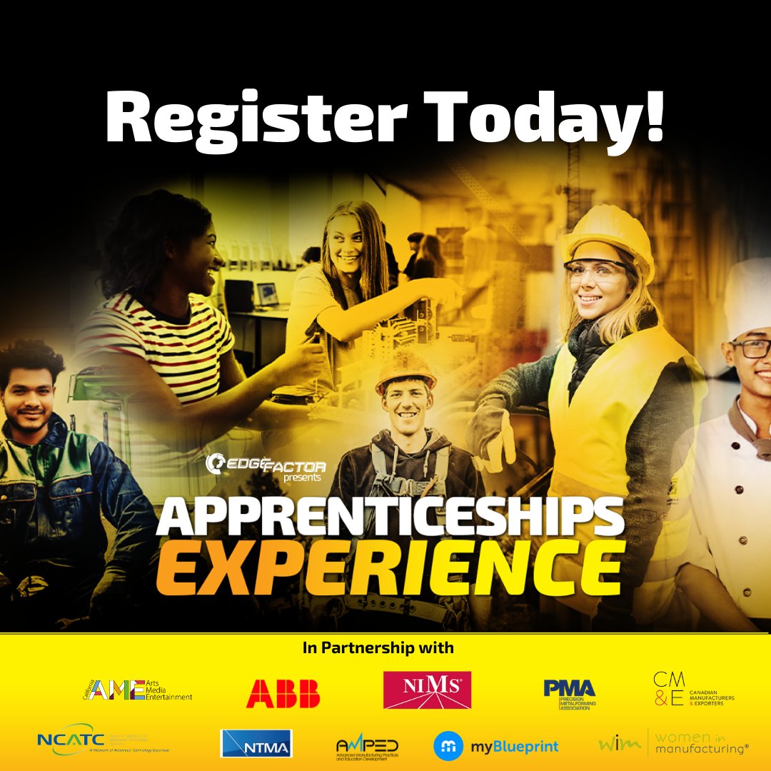 edgefactor_'s tweet photo. #NatiionalApprenticeshipWeek is less than a month away! How is your school, or company raising awareness of apprenticeship opportunities in your community? Not sure! No problem, register for the #EdgeFactor Apprenticeship Experience Toolkit https://t.co/Yxdu4ZbmV4 https://t.co/OShwvlykdS