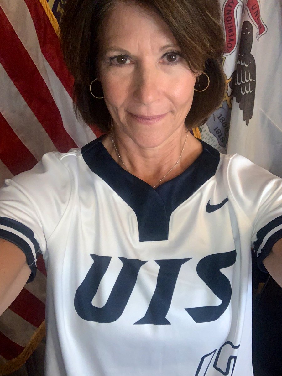 Proud to be wearing <a href="/UISAthletics/">#WeAreStars</a> gear ahead of todays <a href="/CWSoftballGame/">CWSoftballGame</a> game with my colleagues and <a href="/BadNewsBabes1/">Bad News Babes</a>. Always proud to represent my alma mater. 

Now, let’s play some softball! 🥎