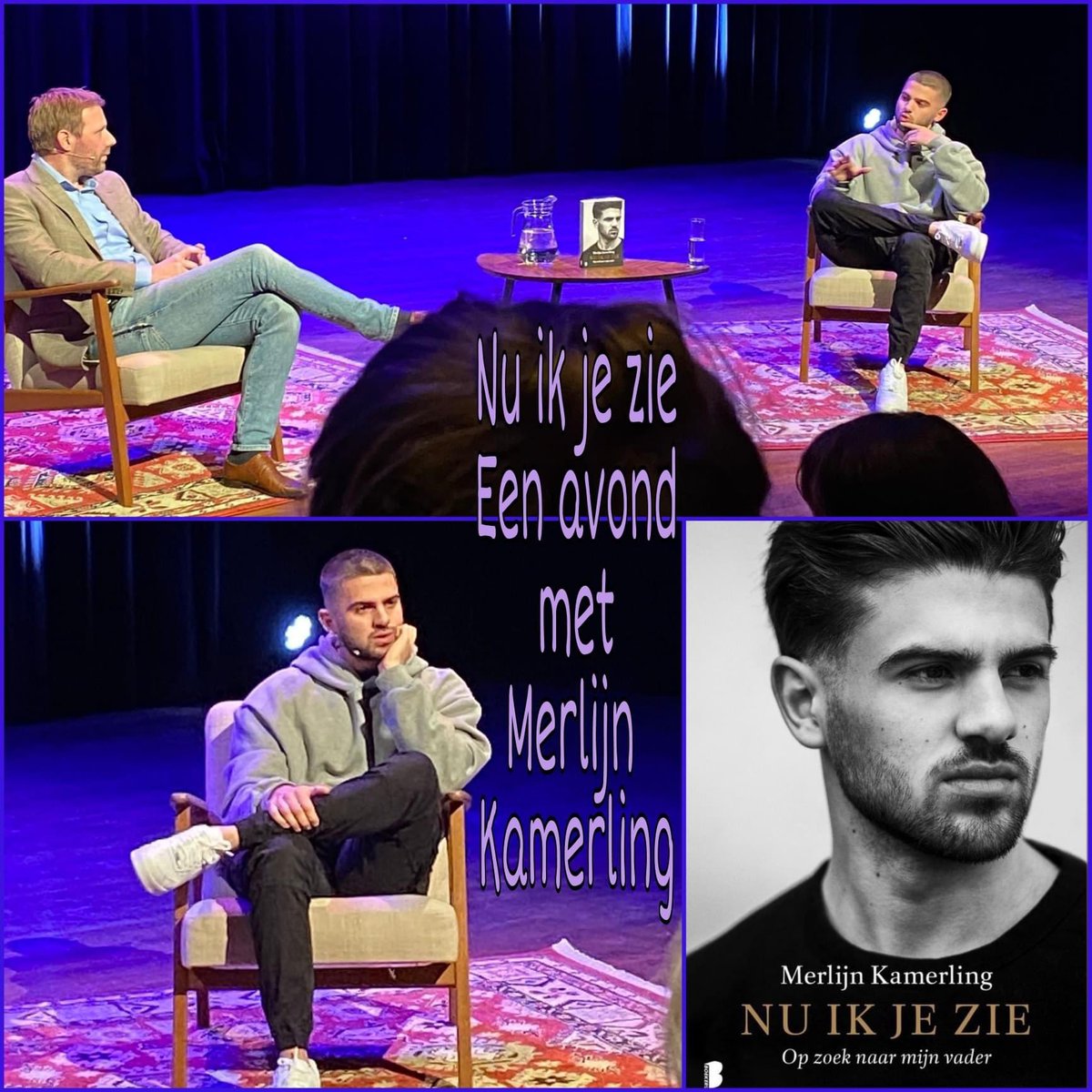 Wat een prachtige avond was het gisteren in <a href="/delievekamp/">Theater De Lievekamp</a> met Merlijn Kamerling! 
Een mooi open vraaggesprek met <a href="/WillemBisseling/">Willem Bisseling</a>, eerlijke antwoorden en veel interactie met het publiek. Waardevol!

libris.nl/derijks/boek?a…
