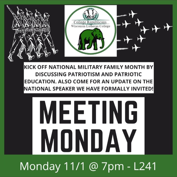 wlc_republicans's tweet photo. November is National Military Family Month! Kick it off with some insightful discussions on patriotism in American public schools!
☆☆☆
Get an update on the NATIONAL SPEAKER we have invited and get involved with our Thank-a-Vet project! https://t.co/Po9bQFCSo3