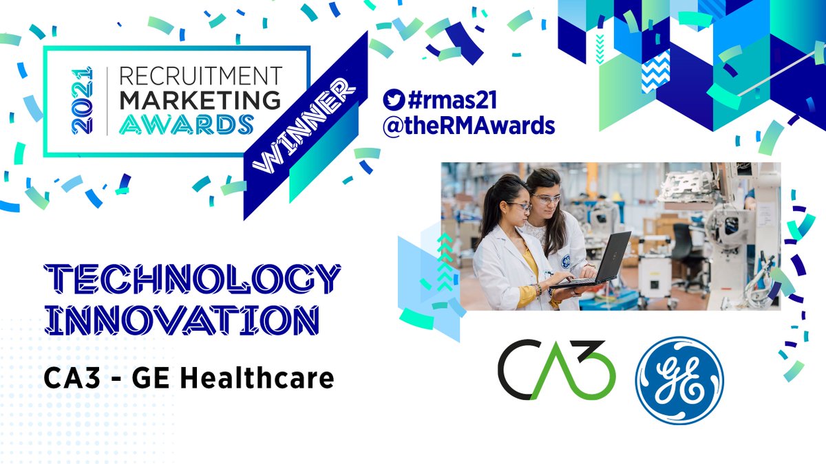 theRMAwards's tweet image. Next up, is the #rmaswinner for Technology Innovation. Take to the stage to collect your trophy CA3 – GE Healthcare @waffle_from_CA3 @GEHealthcare #rmas21