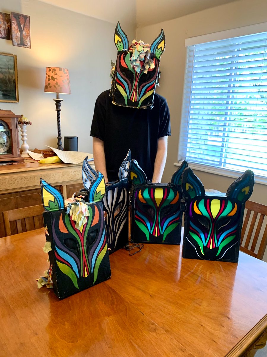 slowmagic's tweet image. family photo ✨ I recently visited my childhood home and got all my masks together ❤️