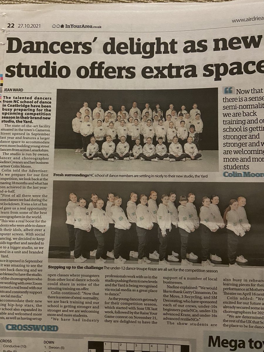 Sandra26156616's tweet photo. E is famous 😊 her dance school featured in the newspaper 
#advertiser 

@mrwisdomteach 
@GreenhillPS https://t.co/E13dZzyg05
