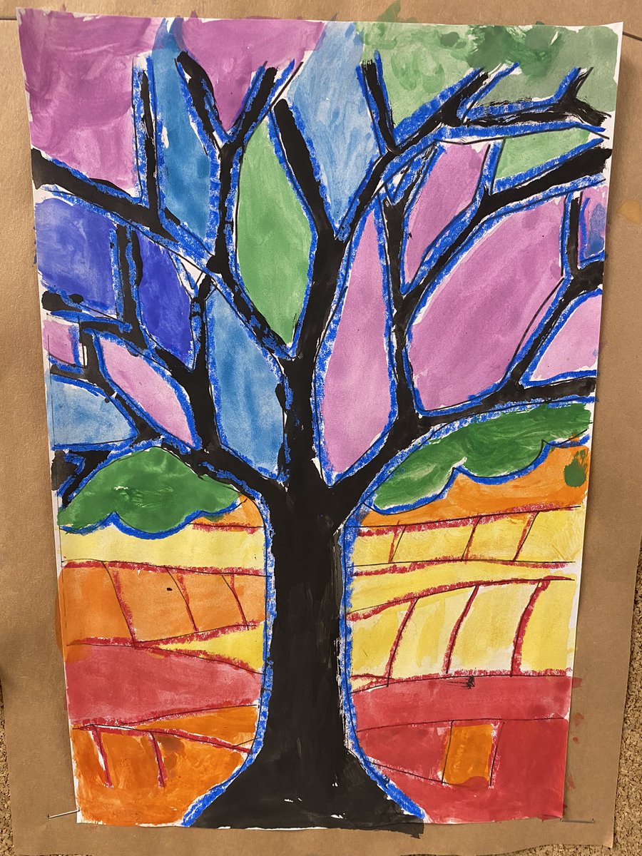MegHodgins's tweet photo. So proud of students’ messages on our kindness tree and their beautiful tree art demonstrating their understanding of warm and cool colours 🍂 https://t.co/U5EuLFWzEX
