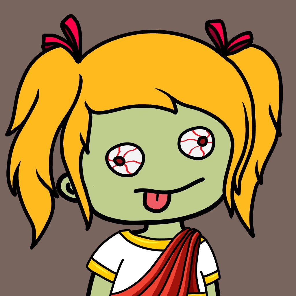 sunnysided88's tweet photo. @DoloNFT Would love you to peek at ZomZoms! Perfect add for Halloween, too 🧟‍♂️ https://t.co/Nrt2CIm29O