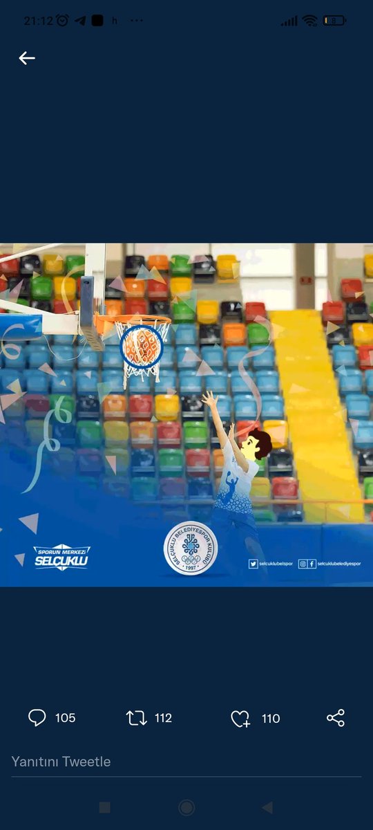 CihatSami's tweet photo. @Selcuklubelspor #sporunmerkeziselcuklu https://t.co/rqTKbBX38Q