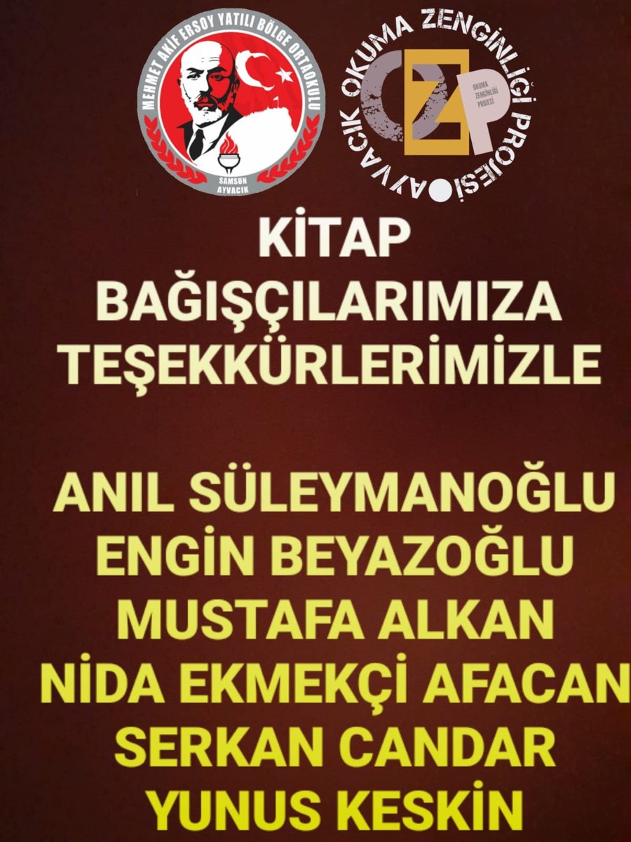 Ayvacikmaeybo's tweet photo. @Ayvacikmaeybo @Sakli_Cennet_ @AyvacHalk @HasanCelik55 @TC_Ayvacik @MaarifHareket @AyvacMem @Dursunyurukcu @samsunmem @55hasandurmus55 @kasifyazici https://t.co/WCeoByuqmY