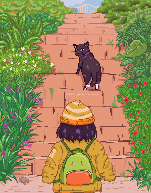 __tontangtalong's tweet photo. follow the cat for good luck /ᐠ｡ꞈ｡ᐟ\💛 https://t.co/p0zf6AVG7n
