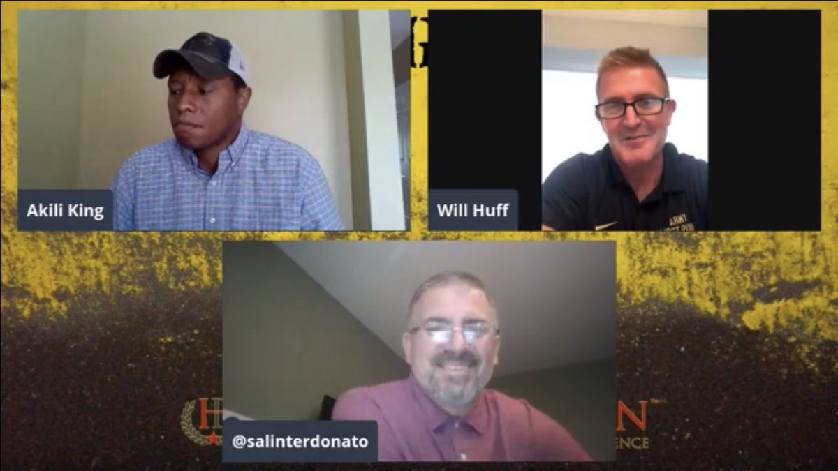 Great stories from Will Huff and Akili King of <a href="/Soldier2Sidelin/">Soldiers to Sidelines</a> and <a href="/ArmyWP_Football/">Army Football</a> players! Thanks to <a href="/salinterdonato/">Sal Interdonato</a> youtu.be/vLoFp14Ng78