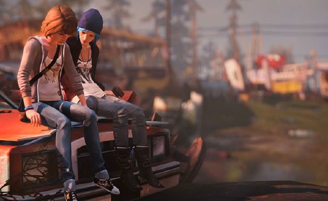 contrastpairOTD's tweet photo. Today's color-contrast pairing is Chloe/Max (PriceField) from Life is Strange! 💙/💗 https://t.co/IMZKSRxWT4
