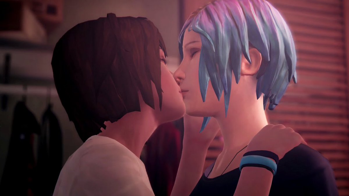 contrastpairOTD's tweet photo. Today's color-contrast pairing is Chloe/Max (PriceField) from Life is Strange! 💙/💗 https://t.co/IMZKSRxWT4
